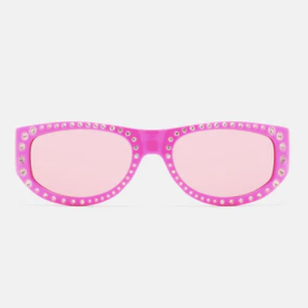 Pink Rhinestone Sunglasses